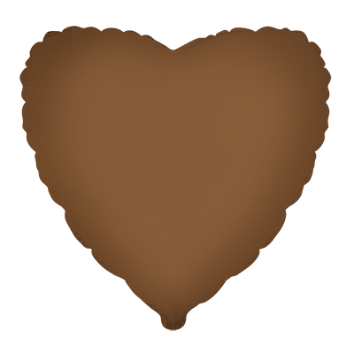 Heart - Matte Choco Brown 18''