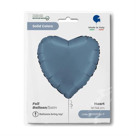 HEART 18INC SATIN BLUE JEANS