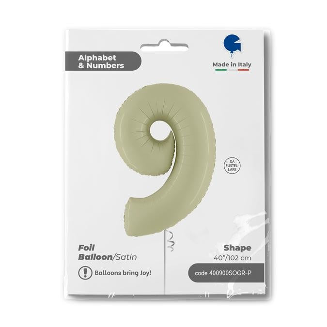 9 - Satin Olive Green 40''